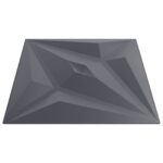 vidaXL Nástenné panely Hviezda 24 pcs Star Šedý 50 x 50 cm XPS Pena – Obrázok 3