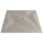 vidaXL Nástenné panely Hviezda 48 pcs Star Beton 50 x 50 cm XPS Pena – Obrázok 3