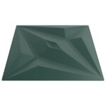 vidaXL Nástenné panely Hviezda 12 pcs Star Zelený 50 x 50 cm XPS Pena – Obrázok 3