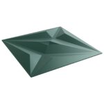 vidaXL Nástenné panely Hviezda 48 pcs Star Zelený 50 x 50 cm XPS Pena