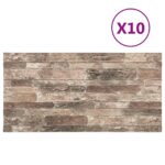 vidaXL Nástenné panely 10 pcs Viacfarebný 100 x 50 cm EPS pena – Obrázok 2