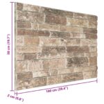 vidaXL Nástenné panely 10 pcs Viacfarebný 100 x 50 cm EPS pena – Obrázok 4