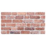 vidaXL Nástenné panely 10 pcs Červená 100 x 50 cm EPS pena – Obrázok 2