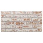 vidaXL Nástenné panely 10 pcs Červená a Biela 100 x 50 cm EPS pena – Obrázok 2
