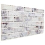 vidaXL Nástenné panely 10 pcs Svetlošedá a čierna 100 x 50 cm EPS pena