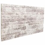 vidaXL Nástenné panely 10 pcs Svetlo šedá a biela 100 x 50 cm EPS pena