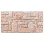 vidaXL Nástenné panely 10 pcs Svetlohnedá a biela 100 x 50 cm EPS pena – Obrázok 2
