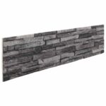vidaXL Nástenné panely 10 pcs Antracit 100 x 25 cm EPS pena