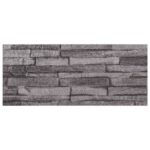 vidaXL Nástenné panely 10 pcs Antracit 100 x 25 cm EPS pena – Obrázok 4