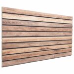vidaXL Nástenné panely 5 pcs Svetlohnedá 100 x 50 cm EPS pena