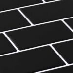 vidaXL Subway dlažba 10 pcs Čierna 30 x 30 cm Polyuretán a PET – Obrázok 9