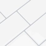 vidaXL Subway dlažba 50 pcs Biela šedá 29 x 21 cm Polyuretán a PET – Obrázok 9