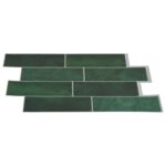 vidaXL Subway dlažba 20 pcs Tmavozelená 29 x 21 cm Polyuretán a PET – Obrázok 3