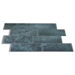 vidaXL Subway dlažba 50 pcs Modrozelená 29 x 21 cm Polyuretán a PET – Obrázok 3
