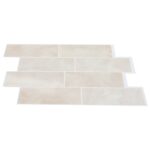 vidaXL Subway dlažba 20 pcs Béžový mramor 29 x 21 cm Polyuretán a PET – Obrázok 3