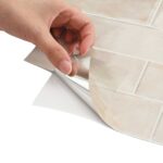 vidaXL Subway dlažba 20 pcs Béžový mramor 29 x 21 cm Polyuretán a PET – Obrázok 6