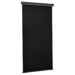 vidaXL Bočná markíza na balkón 125x250 cm, čierna