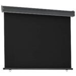 vidaXL Bočná markíza na balkón 125x250 cm, čierna – Obrázok 3