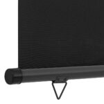 vidaXL Bočná markíza na balkón 125x250 cm, čierna – Obrázok 7