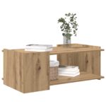 vidaXL Konferenčný stolík Dub artisan 90 x 50 x 33 cm Kompozitné drevo – Obrázok 3