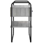 vidaXL Konzolový stôl Sivý Sonoma 80 x 40 x 75 cm Kompozitné drevo – Obrázok 6