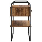 vidaXL Konzolový stôl Staré drevo 80 x 40 x 75 cm Kompozitné drevo – Obrázok 6