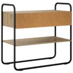 vidaXL Konzolový stôl Dub artisan 80 x 40 x 75 cm Kompozitné drevo – Obrázok 7