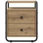 vidaXL Nočný stolík Dub artisan Kompozitné drevo – Obrázok 4