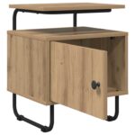 vidaXL Nočný stolík Dub artisan Kompozitné drevo – Obrázok 3