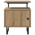 vidaXL Nočný stolík Dub artisan Kompozitné drevo – Obrázok 4