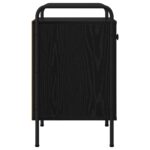 vidaXL Nočný stolík Čierny dub 35 x 36,5 x 61 cm Kompozitné drevo – Obrázok 5