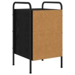 vidaXL Nočný stolík Čierny dub 35 x 36,5 x 61 cm Kompozitné drevo – Obrázok 6