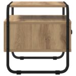 vidaXL Nočný stolík Dub artisan Kompozitné drevo – Obrázok 5