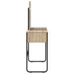 vidaXL Toaletný stolík Dub sonoma 81 x 40 x 131 cm Kompozitné drevo – Obrázok 5