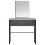 vidaXL Toaletný stolík Sivý Sonoma 81 x 40 x 131 cm Kompozitné drevo – Obrázok 4