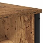 vidaXL Toaletný stolík Staré drevo 81 x 40 x 131 cm Kompozitné drevo – Obrázok 7