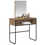 vidaXL Toaletný stolík Dub artisan 81 x 40 x 131 cm Kompozitné drevo – Obrázok 3