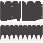 vidaXL Obrubník trávnika 30 pcs 103 x 25 cm Oceľ Čierna – Obrázok 7