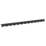 vidaXL Obrubník trávnika 10 pcs 102 x 4 x 4 cm Oceľ Čierna – Obrázok 2