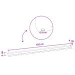 vidaXL Obrubník trávnika 20 pcs 102 x 4 x 4 cm Oceľ Čierna – Obrázok 10