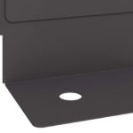 vidaXL Obrubník trávnika 20 pcs 102 x 4 x 4 cm Oceľ Čierna – Obrázok 8