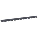 vidaXL Obrubník trávnika 20 pcs 102 x 4 x 4 cm Oceľ Antracitová – Obrázok 2