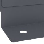 vidaXL Obrubník trávnika 30 pcs 102 x 4 x 4 cm Oceľ Antracitová – Obrázok 8
