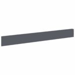 vidaXL Obrubník trávnika 50 pcs 100 x 12 cm Oceľ Antracitová – Obrázok 2