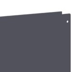 vidaXL Obrubník trávnika 50 pcs 100 x 12 cm Oceľ Antracitová – Obrázok 6