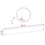 vidaXL Obrubník trávnika 50 pcs 100 x 12 cm Oceľ Antracitová – Obrázok 9