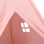 vidaXL Detský stan típí s taškou ružový 120x120x150 cm polyesterový – Obrázok 6