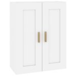 vidaXL Nástenná skrinka biela 69,5x32,5x90 cm, umelé drevo – Obrázok 2