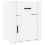 vidaXL Nočný stolík biely 50x36x60 cm, umelé drevo – Obrázok 2
