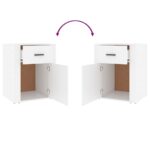vidaXL Nočný stolík biely 50x36x60 cm, umelé drevo – Obrázok 9